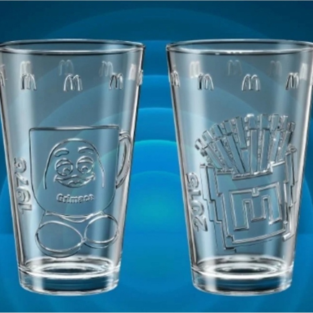 NEW Sealed McDonald's Grimace Glass 2024 Collection